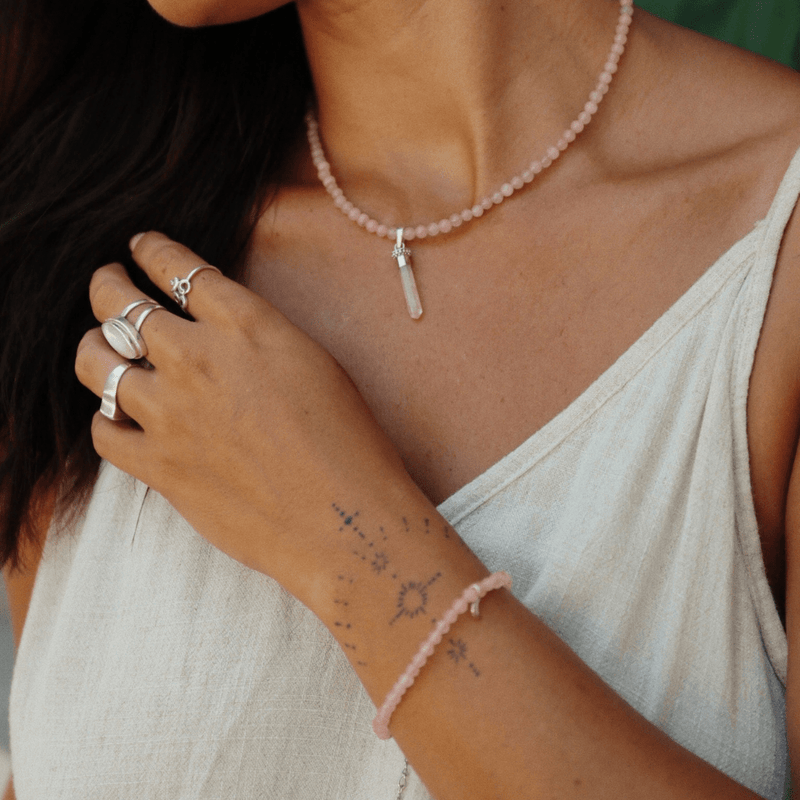 Aphrodite Rose Quartz Bracelet
