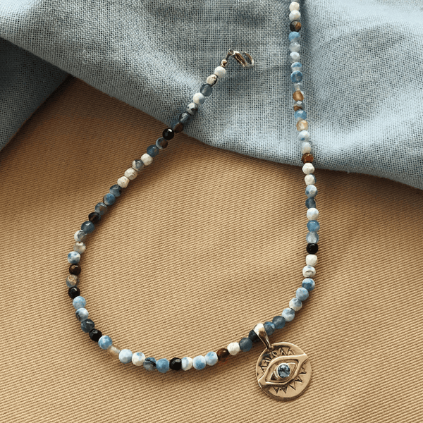 Diana Blue Agate Necklace
