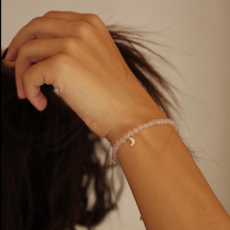 Aphrodite Light Rose Quartz Bracelet