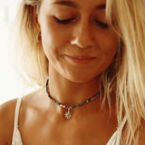 Leah Grey Agate Necklace