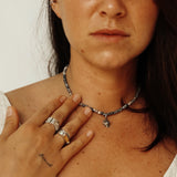 Leah Grey Agate Necklace