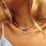 Diana Blue Agate Necklace