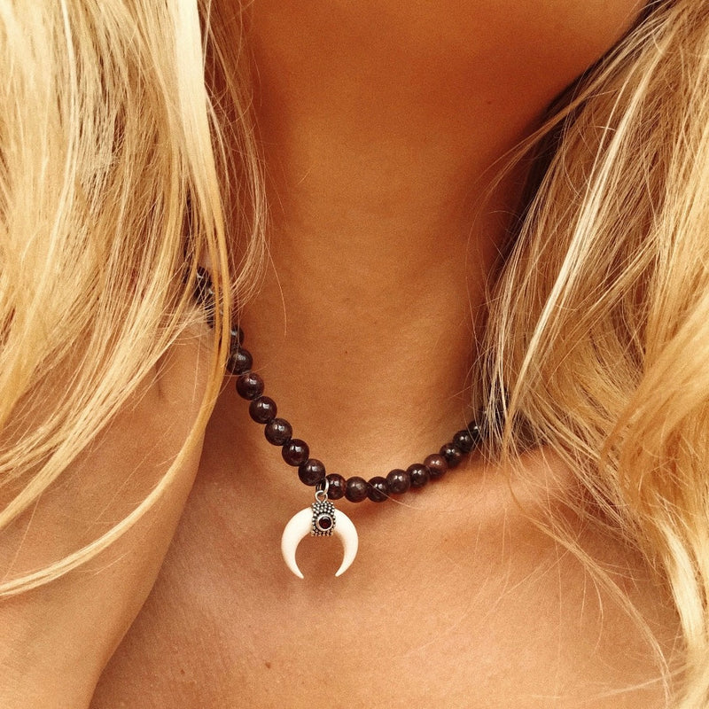 Yara Garnet Necklace