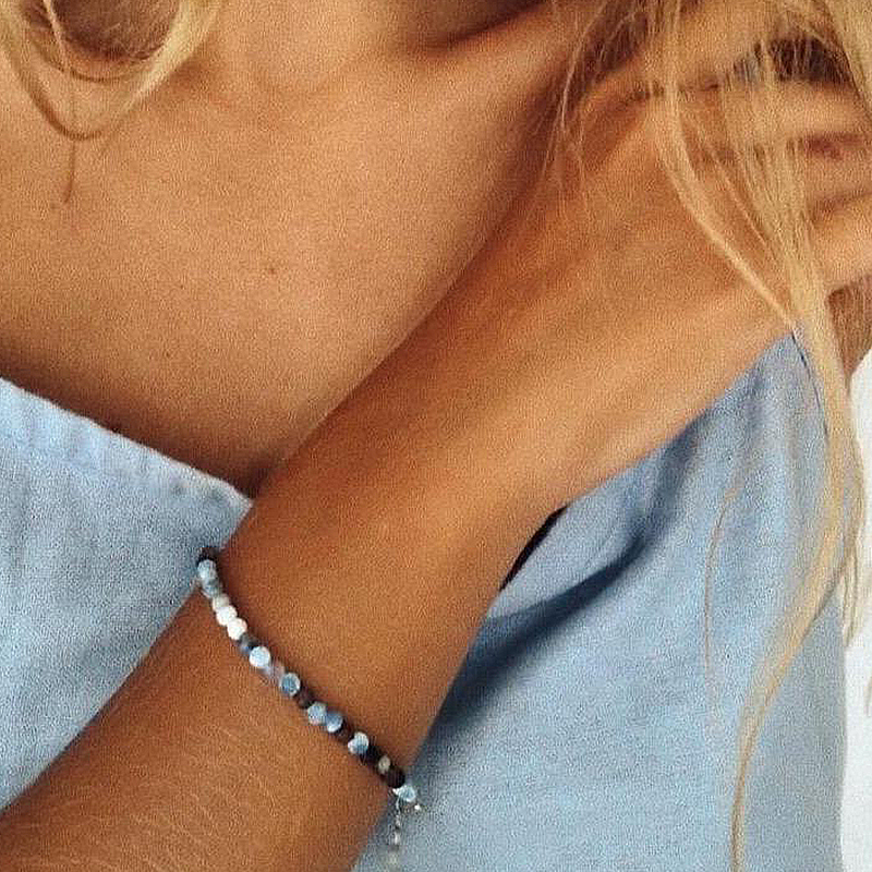 Diana Blue Agate Bracelet